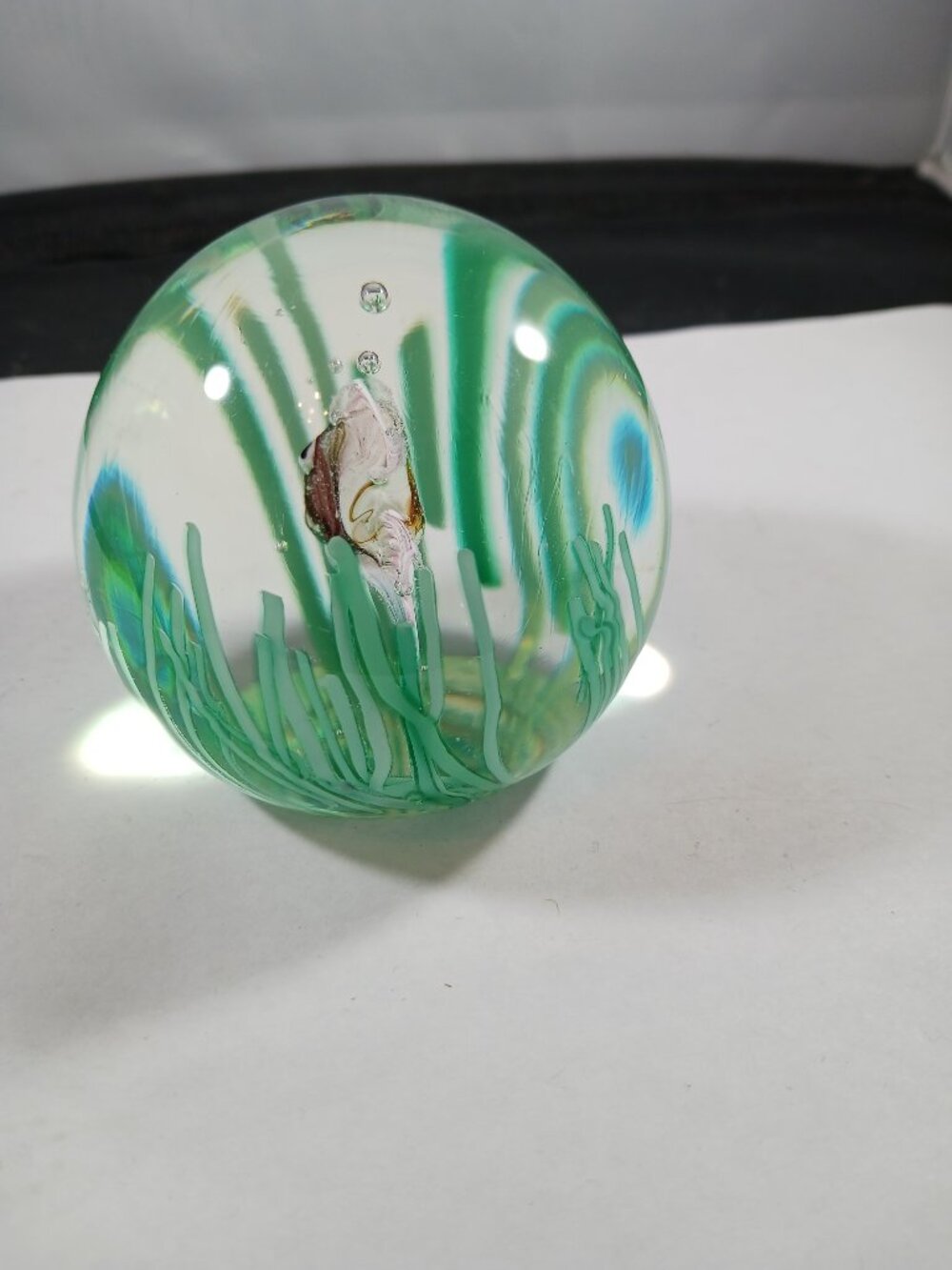 Vintage MURANO Italy Art Glass FRATELLI TOSO FISH AQUARIUM Paperweight - Picture 3 of 8